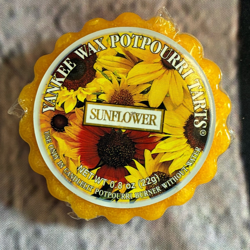 5/$20 Yankee Candle Sunflower Wax Potpourri Tart Floral Summer Spring Fall Scent
